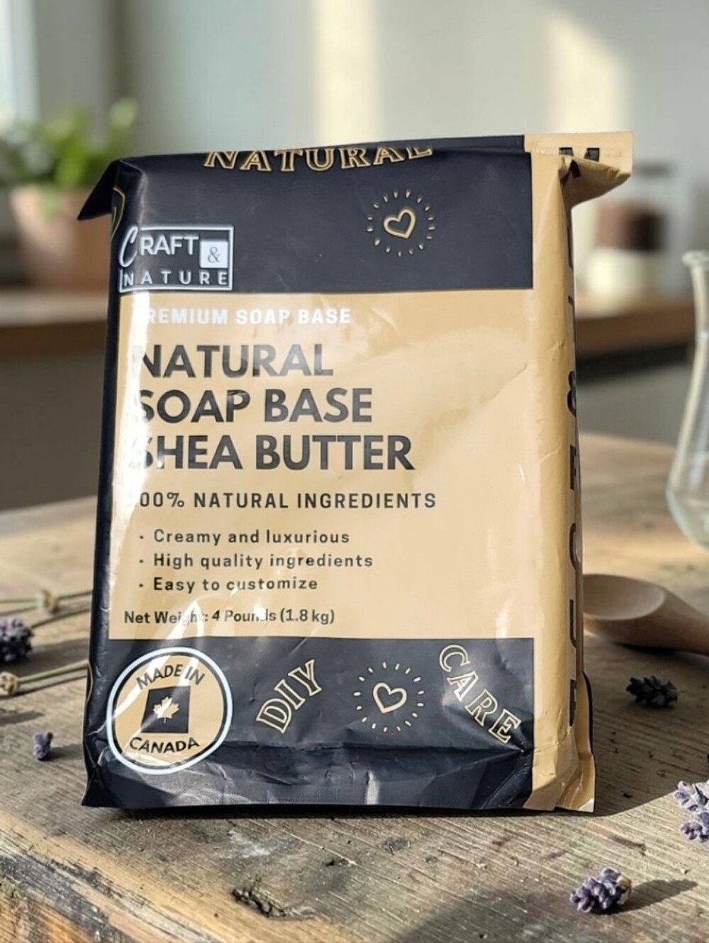 Natural Shea Butter Soap Base - Unscented NEW